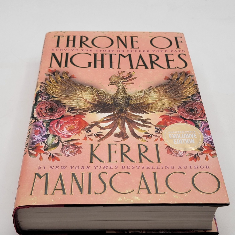 Kerri Maniscalco Throne of Nightmares Hardcover B&N Exclusive Edition Excellent